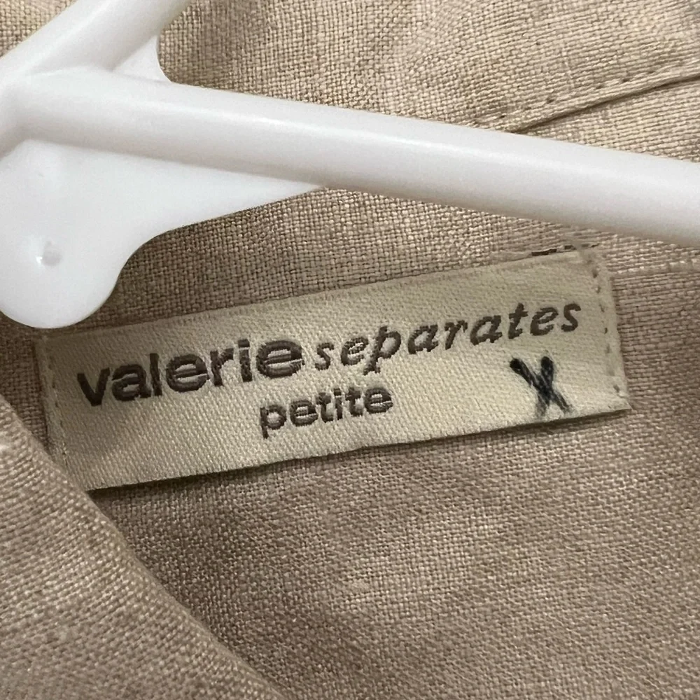 Valerie Stevens 100% Linen Tunic Blouse PS
